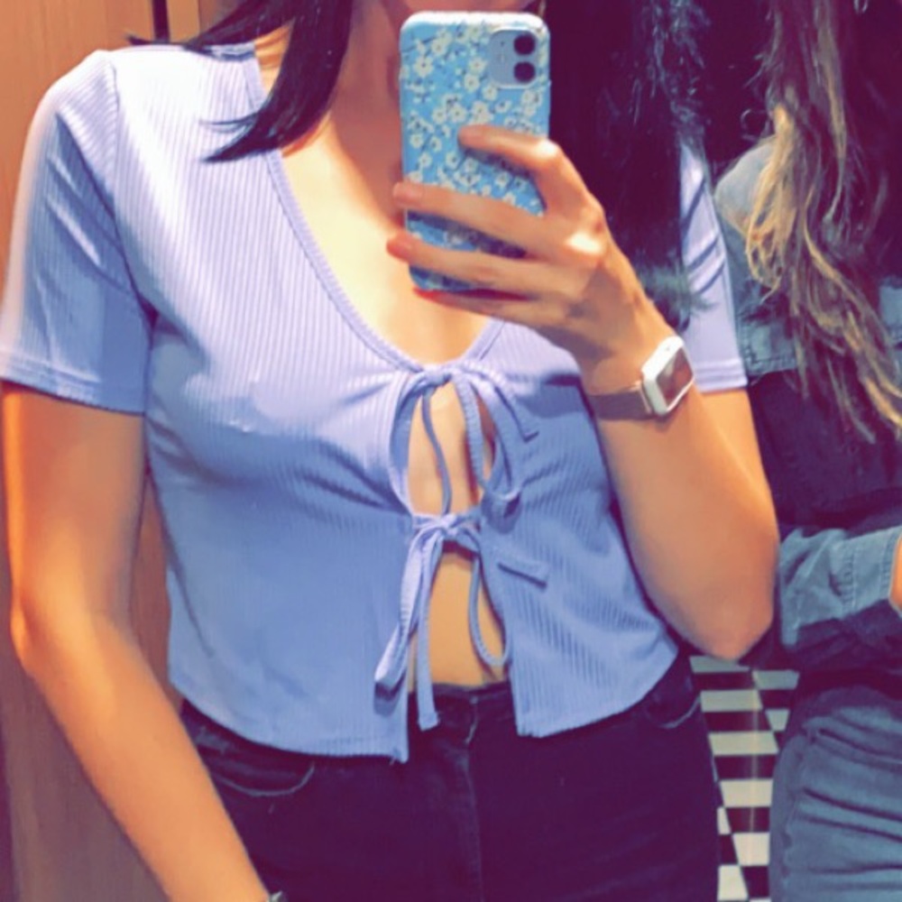 Tie crop top